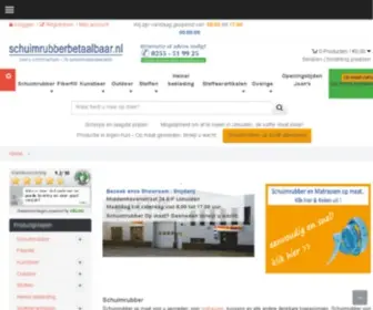 Schuimrubberbetaalbaar.nl(Schuimrubber op maat) Screenshot