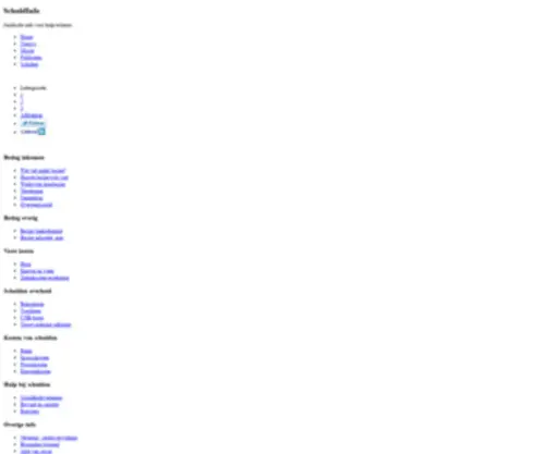 Schuldinfo.com(Juridische info voor hulpverleners) Screenshot