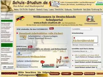 Schule-Studium.de(Deutschlands Schulportal) Screenshot