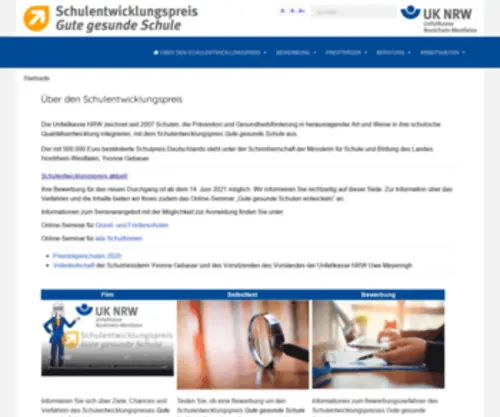 Schulentwicklungspreis.de(Über) Screenshot