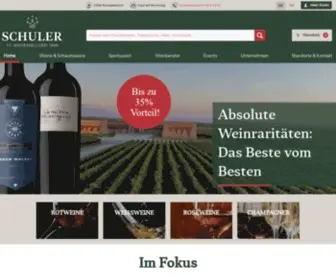 Schuler.ch(Weine online kaufen) Screenshot