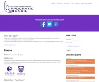 Schulichmeds.com(Schulich Hippocratic Council) Screenshot
