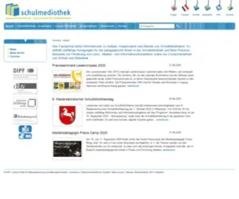 Schulmediothek.de(Das Portal rund um das Thema Schulmediothek) Screenshot