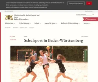 Schulsport-BW.de(Kultusministerium) Screenshot