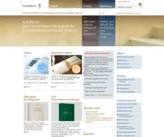 Schulthess.com(Schulthess Fachinformationen Schweizer Recht) Screenshot