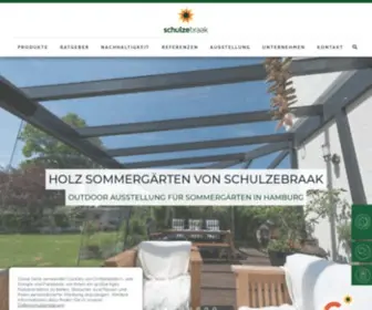 Schulze-Braak.de(Wintergarten & Terrassendach Manufaktur bei Hamburg) Screenshot