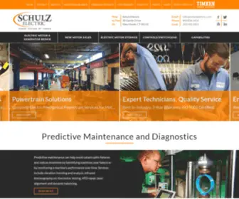 Schulzelectric.com(Electric Motor and Control Services) Screenshot