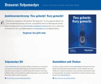 Schumacher-ALT.de(Brauerei Schumacher) Screenshot