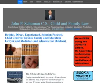 Schumanlaw.ca(Helpful, Direct, Experienced, Solution Focused, Child Centred Toronto Family and Education Lawyer and Mediator (and advocate for children)) Screenshot