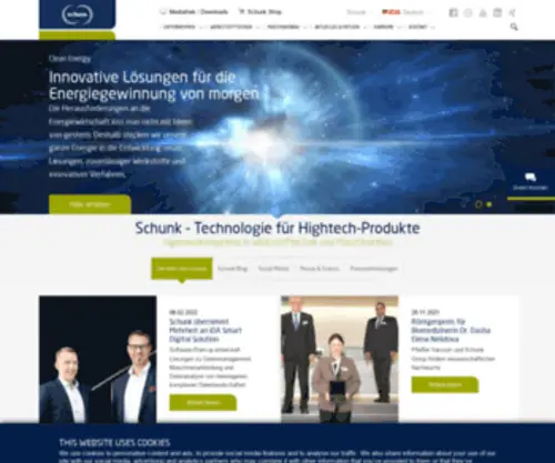 Schunk-Xycarbtechnology.com(Schunk Xycarb Technology) Screenshot
