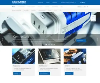 Schurter.com(Electronics Components) Screenshot