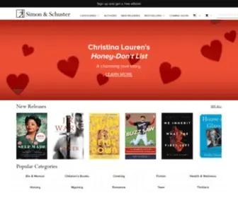 Schuster.com(New Book Releases) Screenshot