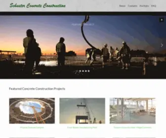 Schusterconstruction.com(Commercial Concrete Contractors in Maryland) Screenshot