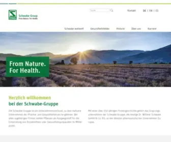 SChwabe-Group.com(Schwabe Group) Screenshot