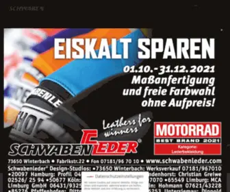 SChwabenleder.de(Fabrik für Motorradbekleidung GmbH) Screenshot