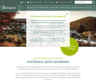 SChwaigerhof.at(4 Sterne Hotel in Österreich) Screenshot