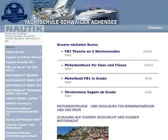 SChwaigernautik.com(Yachtschule Schwaiger) Screenshot