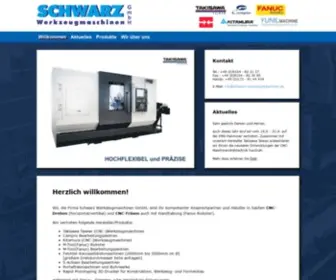 SChwarz-WerkZeugmaschinen.de(Willkommen bei der Schwarz Werkzeugmaschinen GmbH) Screenshot