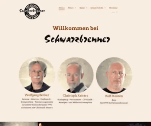 SChwarzbrenner.de(Schwarzbrenner Deutscher Blues und Rock) Screenshot