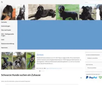 SChwarze-Hunde.de(Schwarzen Hunden das Leben retten) Screenshot