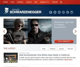 SChwarzenegger.com(Official website for Arnold Schwarzenegger) Screenshot