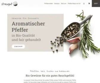 SChwarzerpfeffer.de(Bio Gewürze) Screenshot