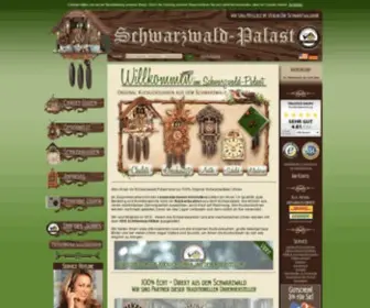 SChwarzwaldpalast.de(Kuckucksuhren aus dem Schwarzwald) Screenshot