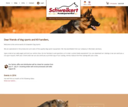 SChweikert.de(Schweikert Hundesport) Screenshot
