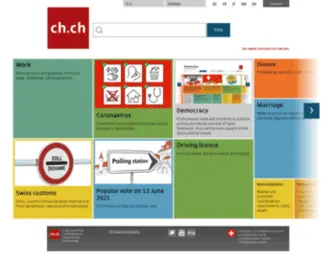 SChweiz.ch(The Swiss Authorities online) Screenshot