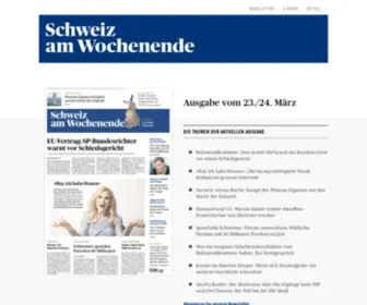 SChweizamwochenende.ch(Schweiz am Wochenende) Screenshot