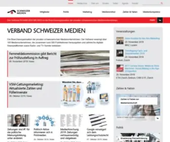 SChweizermedien.ch(Verband Schweizer Medien) Screenshot
