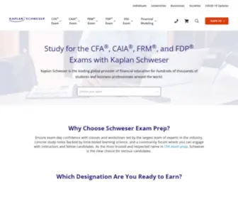 SChweser.com(CFA, CAIA & FRM Study Materials) Screenshot