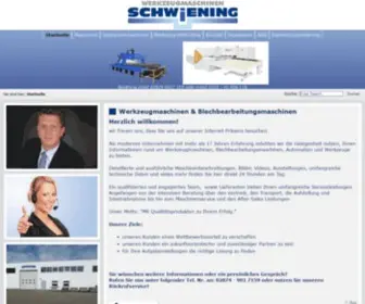 SChwiening-WerkZeugmaschinen.de(Werkzeugmaschinen & Blechbearbeitungsmaschinen) Screenshot