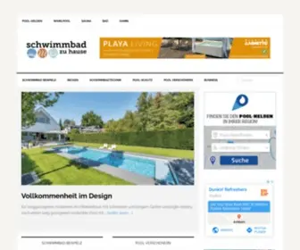 SChwimmbad-ZU-Hause.de(Ihr Weg zum eigenen Schwimmbad. Sachlich) Screenshot