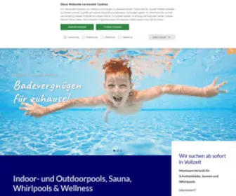 SChwimmbadbau-Krieg.de(Schwimmbadbau, Sauna, Whirlpool, Wärmepumpen, Enfeuchtungsanlagen) Screenshot