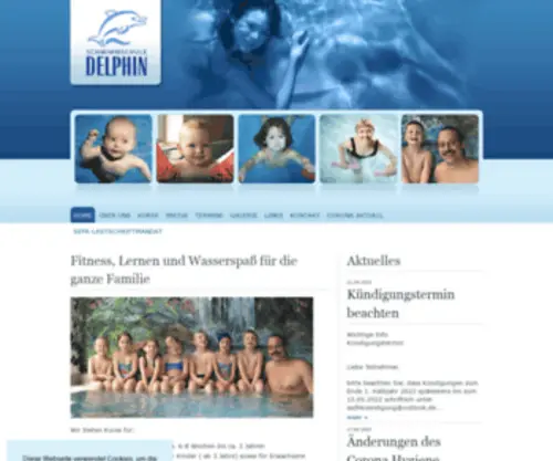 SChwimmschule-Delphin.info(Schwimmschule Delphin ) Screenshot