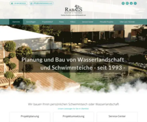 SChwimmteich.com(Ihre Experte für Schwimmteiche) Screenshot