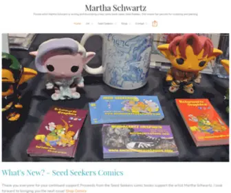 SCHwmartzgraphics.com(Florida artist Martha Schwartz is writing and illustrating a new comic book series Seed Seekers) Screenshot