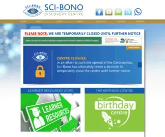 Sci-Bono.co.za(Sci Bono) Screenshot