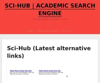 Sci-Hub.tech(To remove all barriers in the way of science) Screenshot