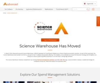 Sci-Ware-Customer.com(Science Warehouse) Screenshot