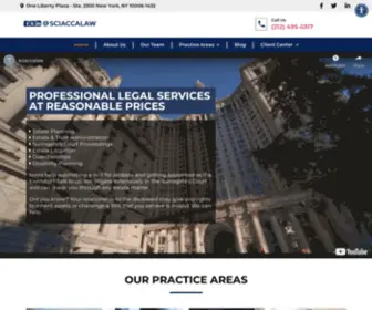 Sciaccalaw.com(Law Offices Of Thomas Sciacca) Screenshot