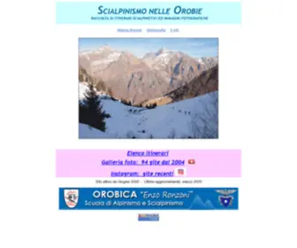 Scialpinismoorobie.it(Scialpinismo nelle Orobie) Screenshot