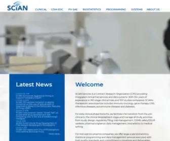 Scian.com(Indication-Targeted EDC Solution for Clinical Trials) Screenshot