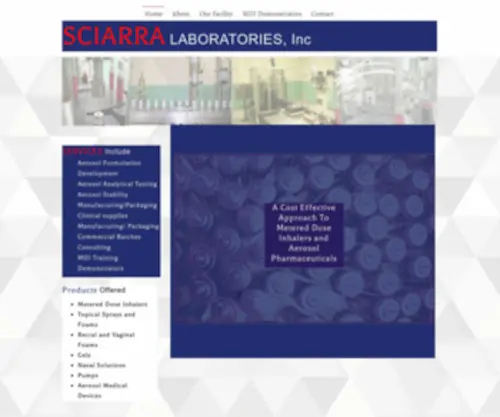 Sciarralabs.com(Sciarra Laboratories) Screenshot
