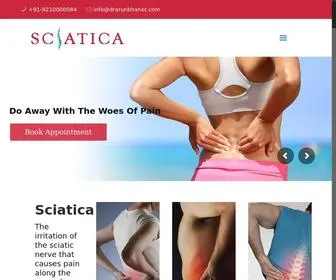 Sciaticatreatment.in(Pain caused by sciatica) Screenshot