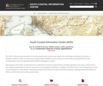 Scic.org(South Coastal Information Center) Screenshot