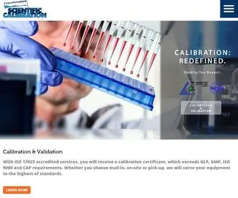 Scical.com(Scientific Calibration) Screenshot