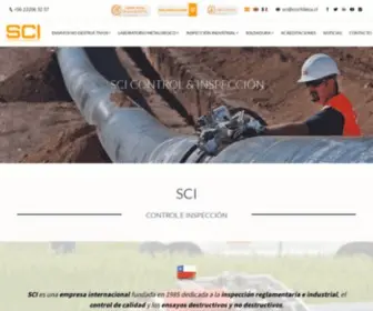 Scichilesa.cl(SCI Chile Control & Inspección) Screenshot