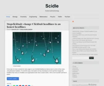 Scidle.com(Science and technology) Screenshot